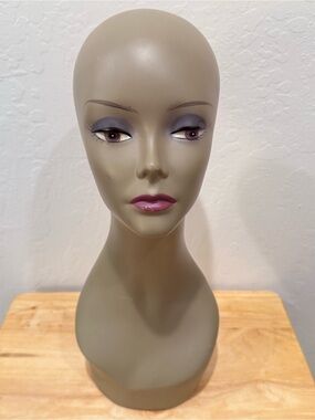 [10] Mannequin Head Plastic Display for Wigs Hats Sunglasses Jewelry